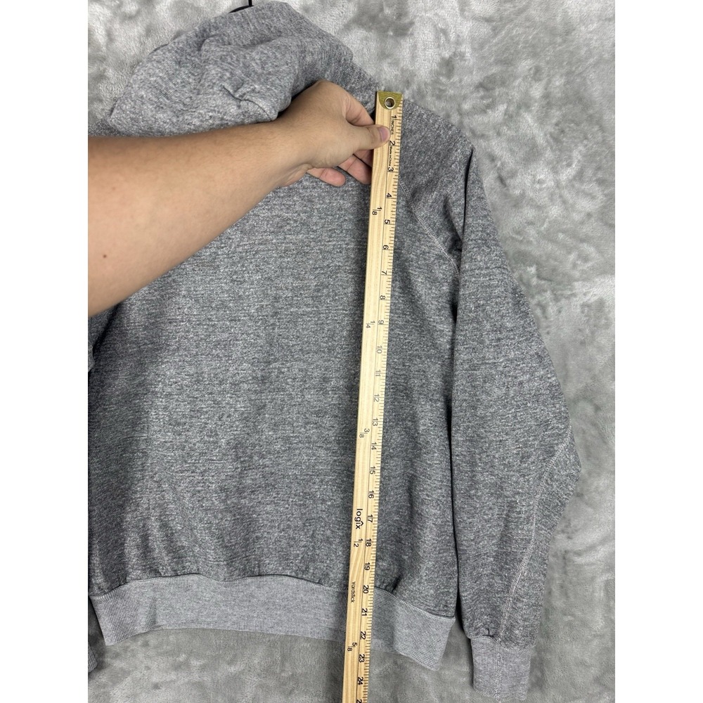 Vintage Michigan Raglan Grey Pullover Hoodie Mens Large 80s USA College - Picture 14 of 14